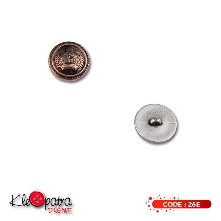 Ayaklı Düğme - 26E - 15 MM - 17,8 MM - 20,3 MM - 22,9 MM - 25,4 MM - 27,9 MM